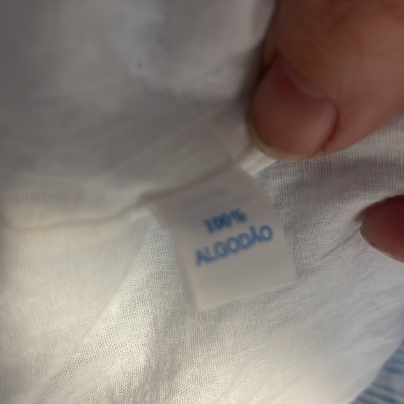 Po De Falco girls sz 2 dress blue and white stripe sleeveless peter pan … - Picture 11 of 11